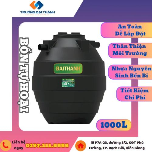 Bồn nhựa Tự Hoại Đại Thành 1000L Đứng